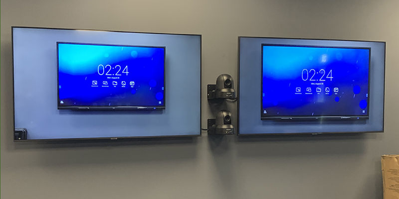 Inficon - mounted monitors with PZT (Pan-Zoom-Tilt) cameras